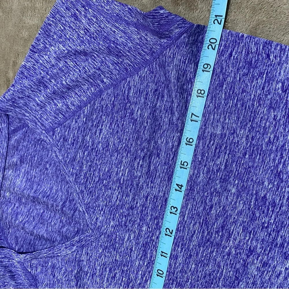 Women Sport Tee Extra Large XL Rapidry Tee Yoga Top Marled Purple T-Shirt - Picture 7 of 14